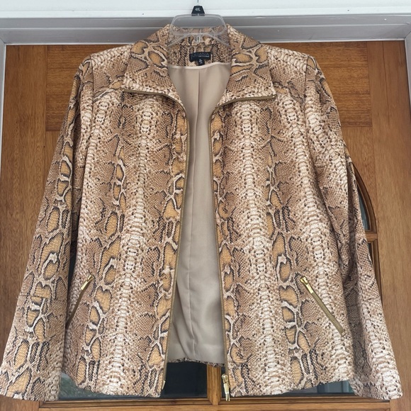 Juliana Collezione Jackets & Blazers - Juliana Collezione  snakeskin print jacket size 12